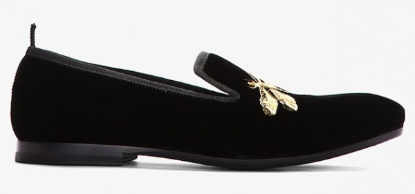 Alexander-McQueen-Dragonfly-Black-Velvet-Loafers-UpscaleHype-2