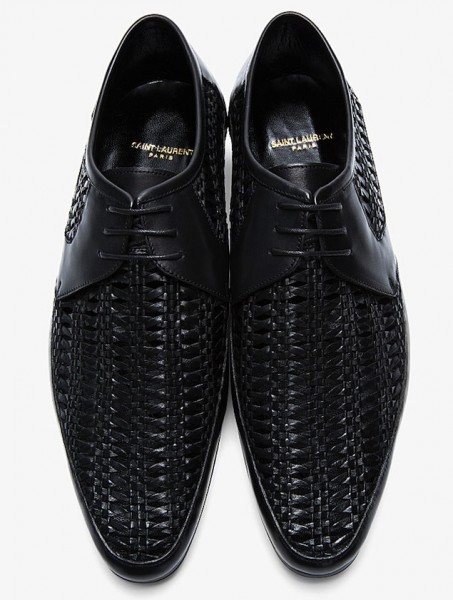 Saint-Laurent-Black-Braided-Derby-Shoes-UpscaleHype-2