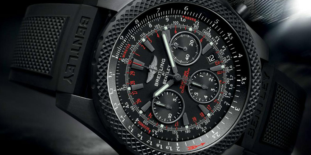 BREITLING FOR BENTLEY 6.75 MIDNIGHT CARBON WATCH