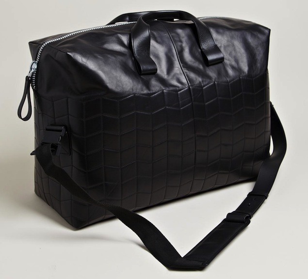 LANVIN GEOMETRIC QUILTED WEEKEND BAG