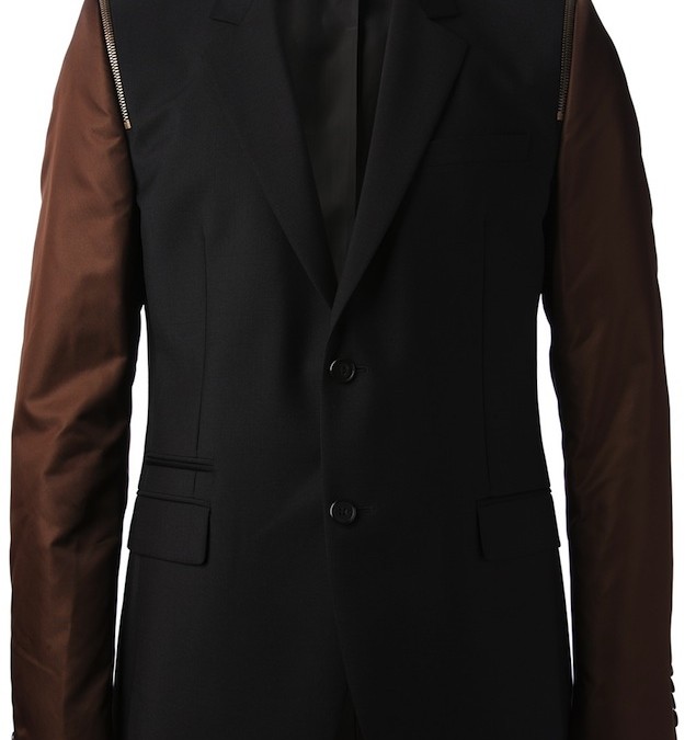 GIVENCHY CONTRAST SLEEVE BLAZER