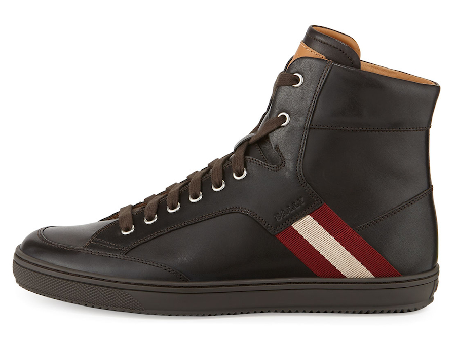 BALLY OLDANI LEATHER SNEAKERS