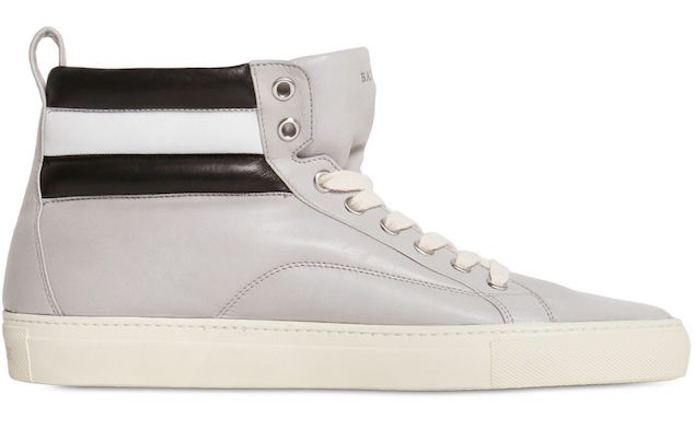 BALLY LEATHER HIGH TOP SNEAKERS