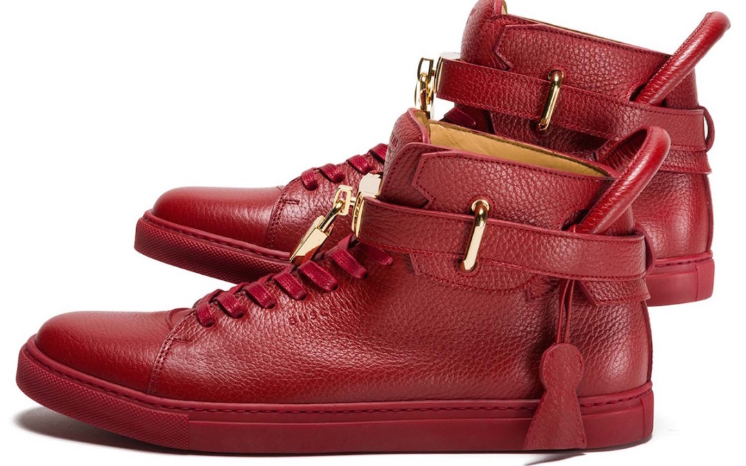 BUSCEMI 100M RED GUTS SNEAKERS